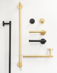 High-Quality Solid Brass Bathroom Accessories - Matte Black