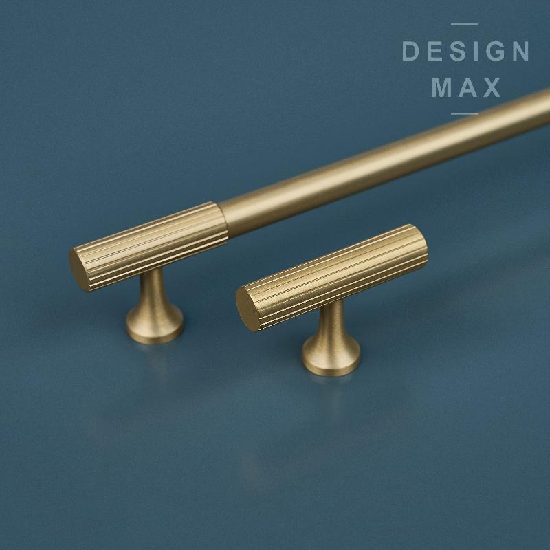 Signature Matte Solid Brass Cabinet Pull