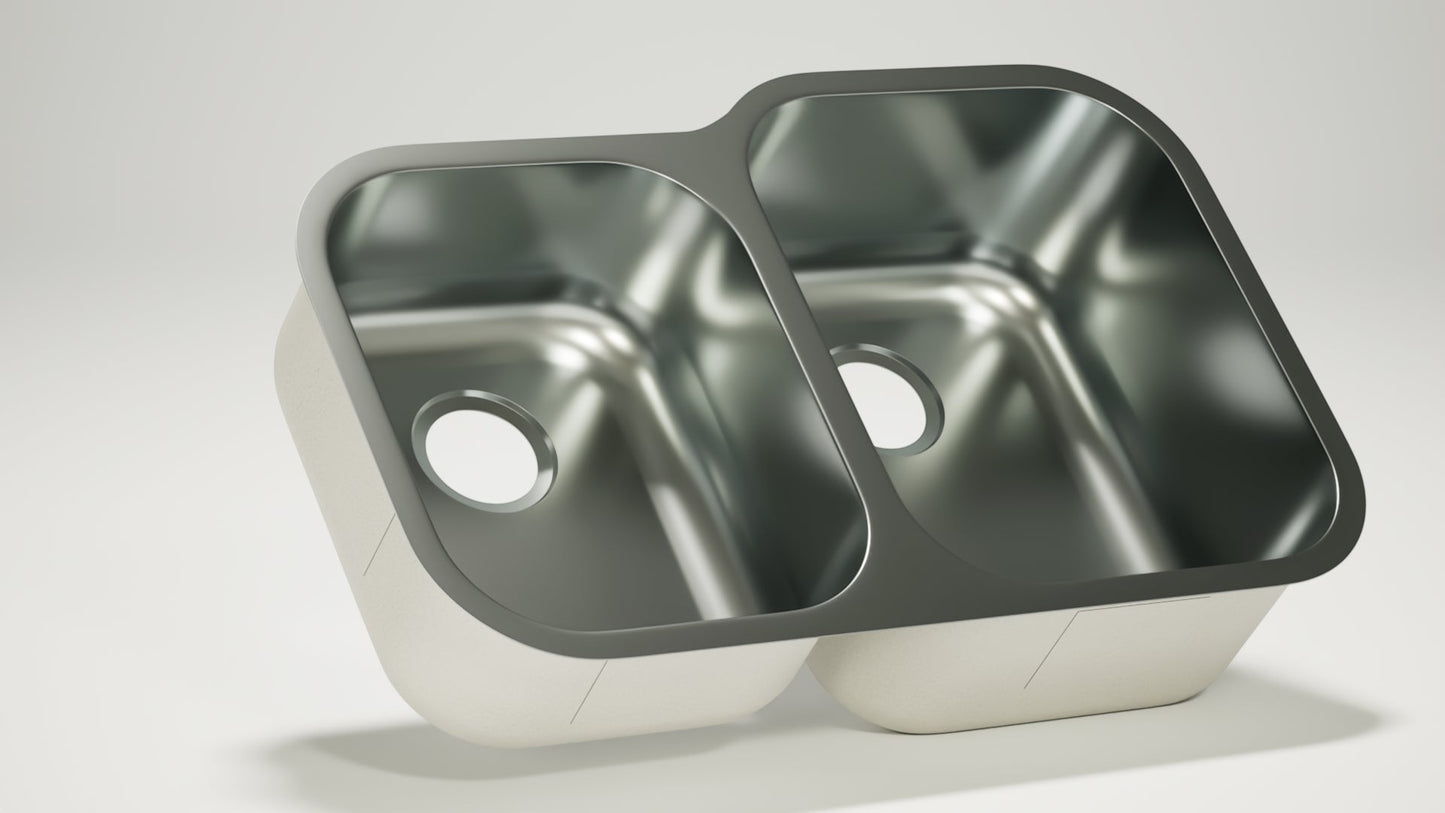 Stainless Steel Sink 40/60 (Double Bowl)