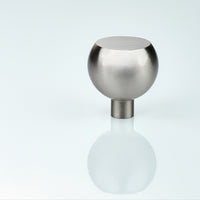 Caldon Satin Silver Solid Brass Cabinet Knob