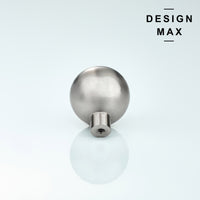 Caldon Satin Silver Solid Brass Cabinet Knob