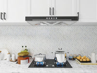 Carrara Super White Elongated Diamond Mosaic Matte