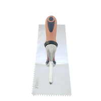 Stainless Steel V-Notch Trowel - 1/4" X 3/16"