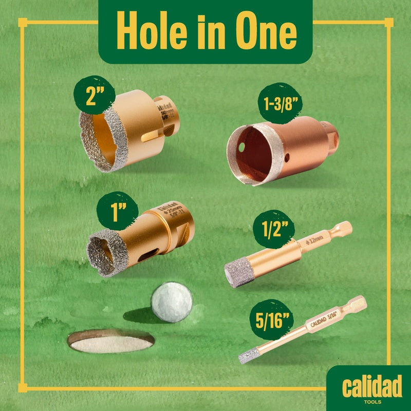 The Perfect Hole Combo (5 diamond drill bits)