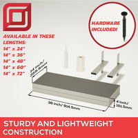 The Original Floating Shower Bench Kit with The Original Shower Bench Bracket®