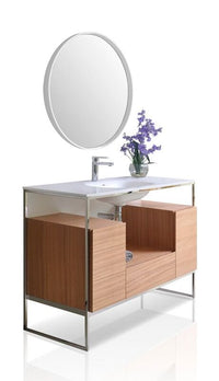 Tory Bathroom Vanity with Solid Surface Top Cabinet Set with Mirror