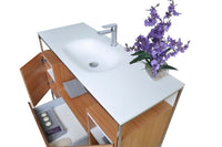 Tory Bathroom Vanity with Solid Surface Top Cabinet Set with Mirror