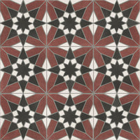 8x8 Splendor Burgundy porcelain tile - Industry Tile