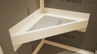 The Original Floating Corner Shower Bench Kit™ with wedi®