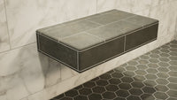 The Original Floating Shower Bench Kit with The Original Shower Bench Bracket®