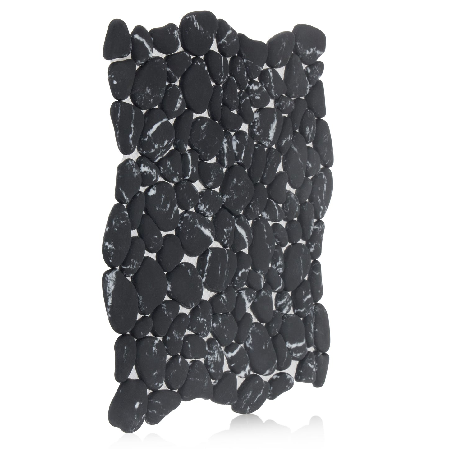 Black Mico Crystal Pebbles Mosaic Matte