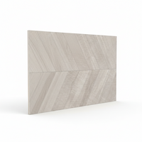 Chevron Zen Gray Wood Look Porcelain Tile 24x48"