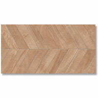 Chevron Zen Natural Wood Look Porcelain Tile 24x48"