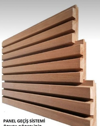 Lux Acoustic Walnut 3D Slat Panel Wall Profile - MDF - Industry Tile
