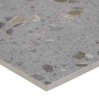 12x24 Fragment Gray matte porcelain tile - Industry Tile