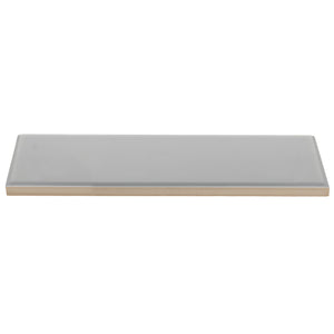 3x9 Timeless Light Gray ceramic gloss wall tile - Industry Tile