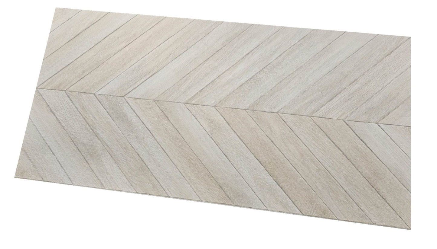 24x48 Chevron Cream Porcelain Tile