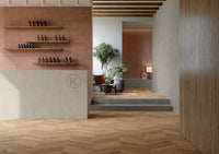 Excalibur Dorato Wood Look Porcelain Tile | 8x48" Plank | 3x18" Chevron - Tilevanity.com