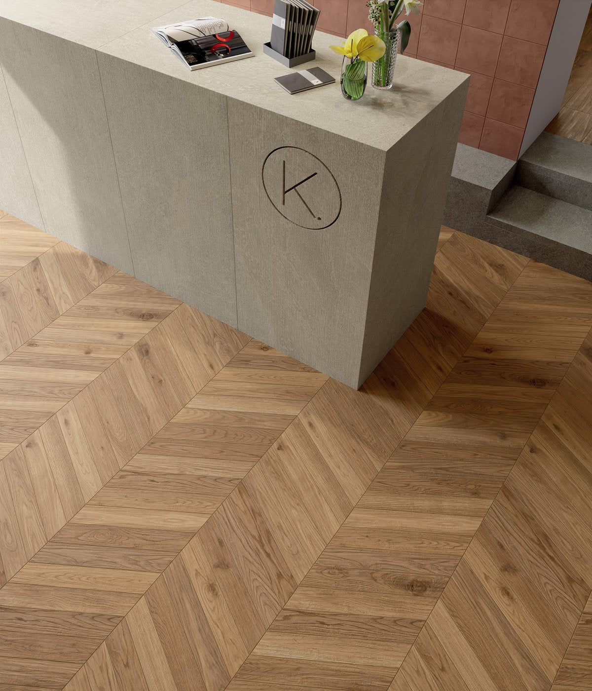 Excalibur Dorato Wood Look Porcelain Tile | 8x48" Plank | 3x18" Chevron - Tilevanity.com