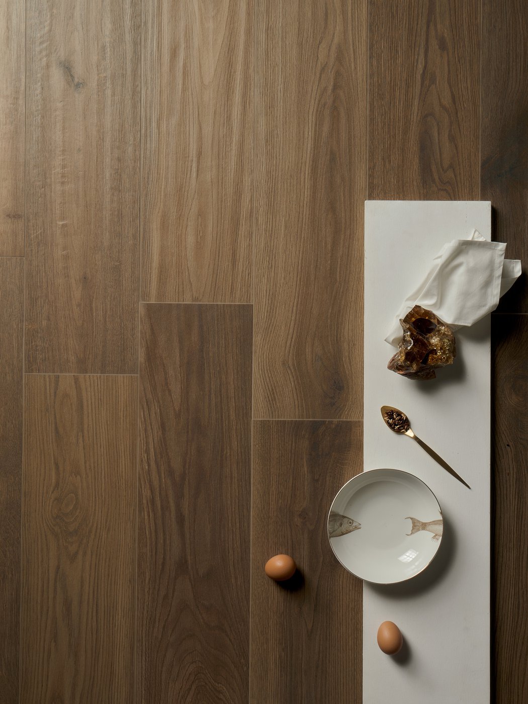 Excalibur Brown Wood Look Porcelain Tile | 8x48" Plank | 3x18" Chevron - Tilevanity.com