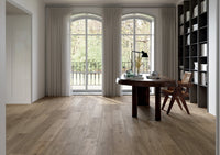 Excalibur Fumè Wood Look Porcelain Tile | 8x48" Plank | 3x18" Chevron - Tilevanity.com