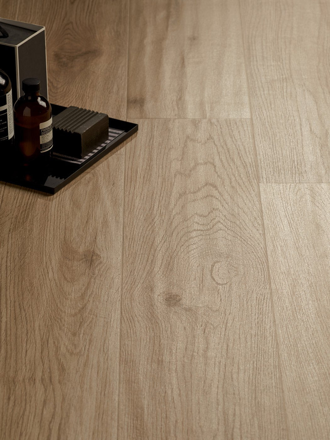 Excalibur Beige Wood Look Porcelain Tile | 8x48" Plank | 3x18" Chevron - Tilevanity.com
