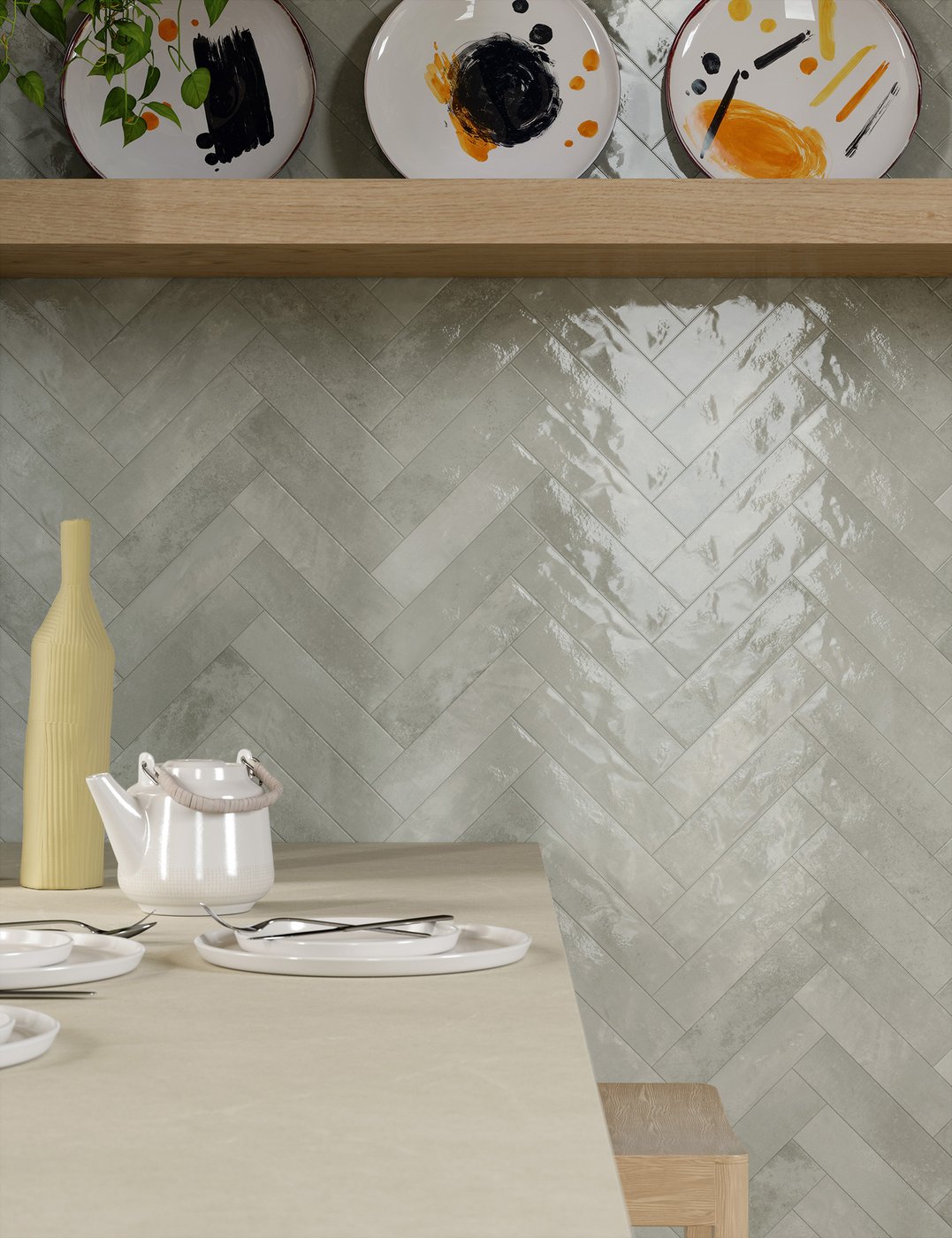 Lucent Glossy Porcelain Tile 2.5" x 9.5" | 8 Colors
