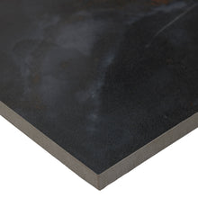 Load image into Gallery viewer, 24x48 Reflection Black sugar finish porcelain tile - Industry Tile