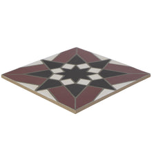 Load image into Gallery viewer, 8x8 Splendor Burgundy porcelain tile - Industry Tile