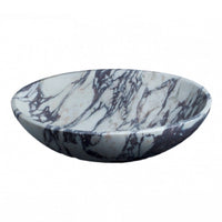 Calacatta Viola Marble Oval Shape Above Vanity Bathroom Sink (W)18" (L)14" (H)5"