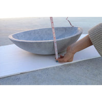 Sirius Gray Marble Above Vanity Designer Bathroom Designer Sink Honed (W)22" (D)18" (H)5.5"