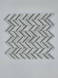 Industry Tile Natural Stone Chevron Waterjet Mosaic ( 5 pc per case) 2536