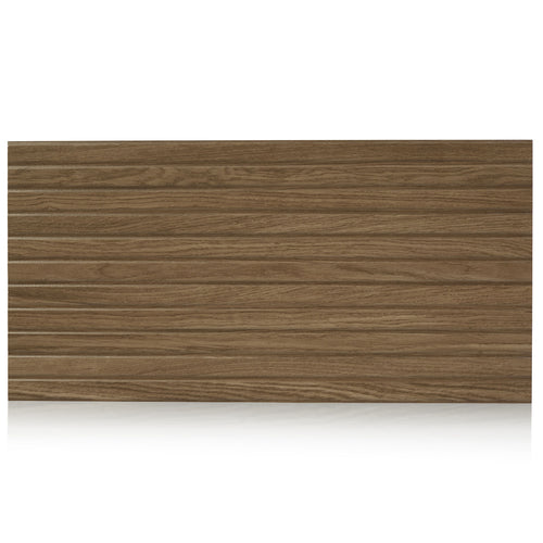 12x24 Wood Panel 3D design wall tile - Nogal - Industry Tile