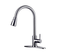 Brushed Nickel Pull Out Spray Pull out  Kitchen Sink Tap Single Lever Mixer Faucet
