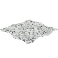 Grey Micro Crystal Pebbles Mosaic Matte