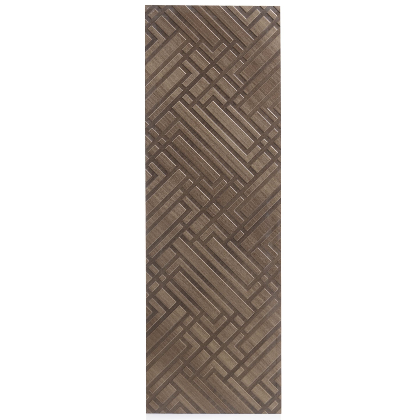 16x48 Wonderful Cross Designer Wood Look Brown wall tile