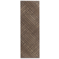 16x48 Wonderful Cross Designer Wood Look Brown wall tile