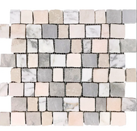 Cottage Blend Multicolor Tumbled Natural Stone Mosaic Tile
