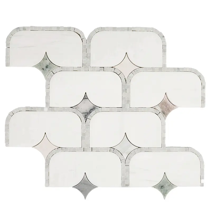 Artisan Blend Multicolor Honed & Polished Natural Stone Mosaic Tile