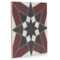 8x8 Splendor Burgundy porcelain tile - Industry Tile