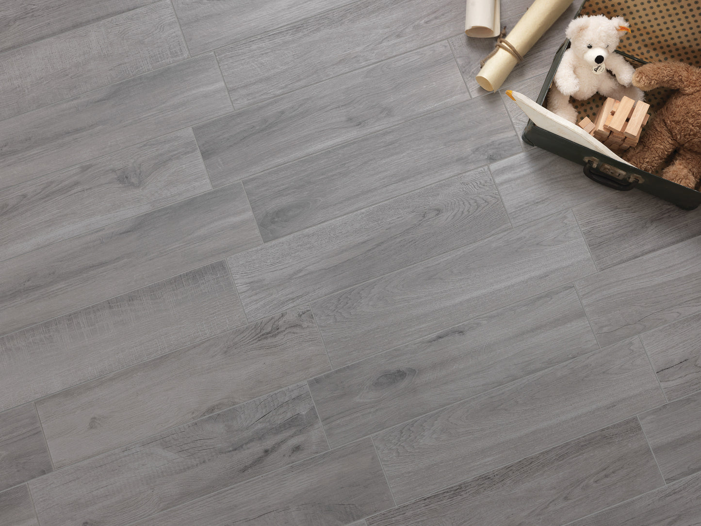 6x24 Norway Gray Wood Look porcelain tile