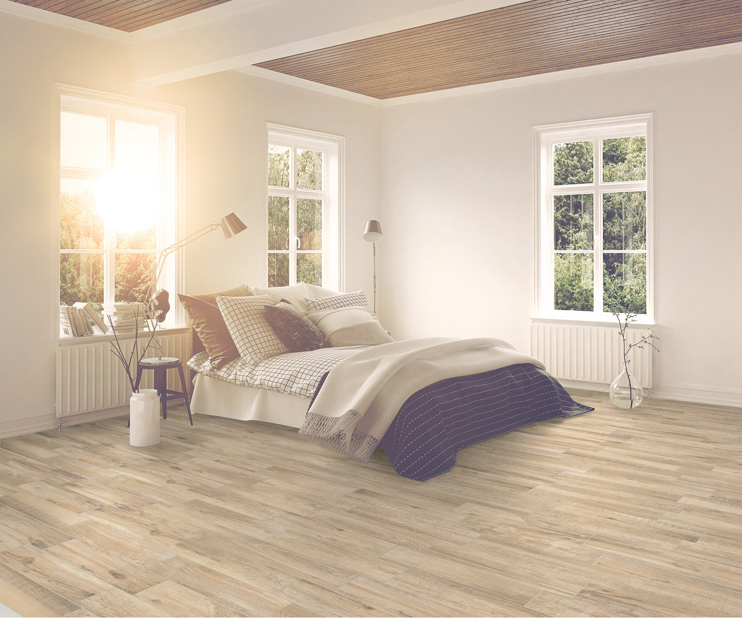 6x24 Norway Honey Wood Look porcelain tile