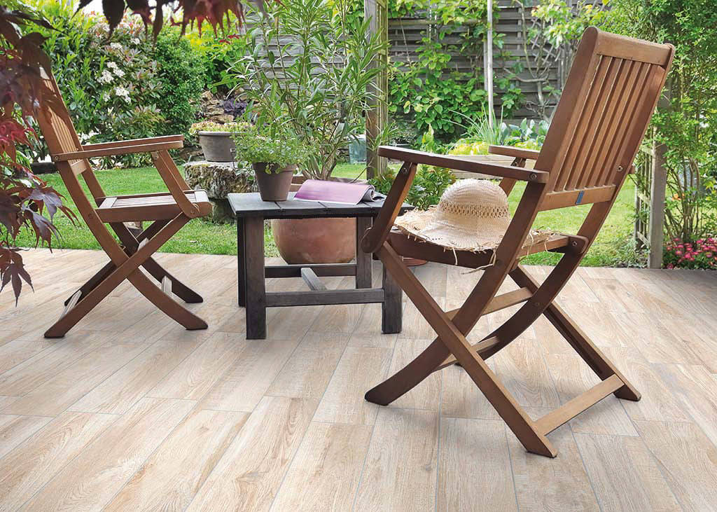 6x24 Norway White-Cream Wood Look porcelain tile