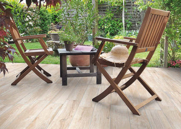 6x24 Norway White-Cream Wood Look porcelain tile