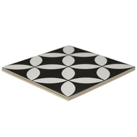 8x8 Bold Dark Black porcelain tile