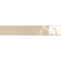 Beige Gloss Ceramic Tile Collection – 4x4 | 2.6x16 | Pencil Trim SKU: CRE-BEI-44