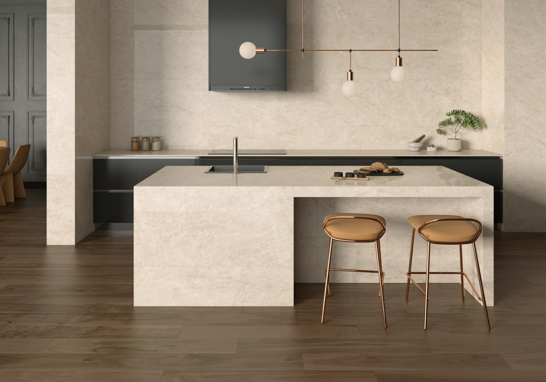24x24 Taj Mahal Beige matte porcelain tile