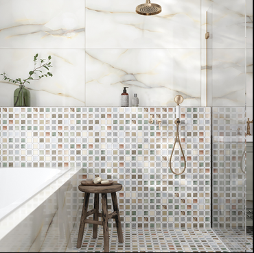 Regal Octagon Multicolor Polished Natural Stone Mosaic Tile