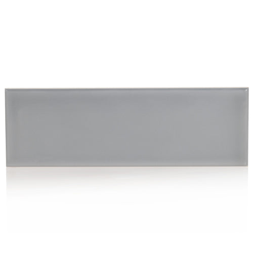 3x9 Timeless Blue Gray ceramic gloss wall tile - Industry Tile