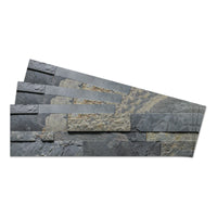 Rustic Slate - Self-Adhesive 3D Peel & Stick Real Stacked Stone Tiles [Pack of 10]